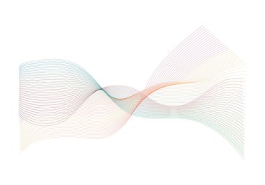 Renkli Dalga Çizgileri: Soyut Vektör Akımı Arkaplanı