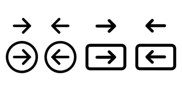 Farklı ok simgelerinin vektör sanatı