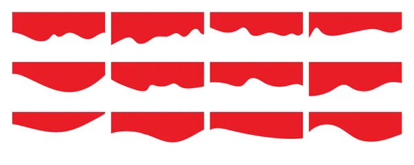 Web sitesi bölücü şekil seti. Web sitesi ayırıcı şekli. vektör illüstrasyonu