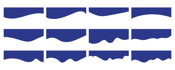 Web sitesi bölücü şekil seti. Web sitesi ayırıcı şekli. vektör illüstrasyonu