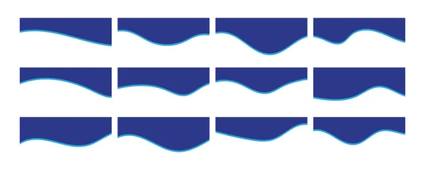 Web sitesi bölücü şekil seti. Web sitesi ayırıcı şekli. vektör illüstrasyonu