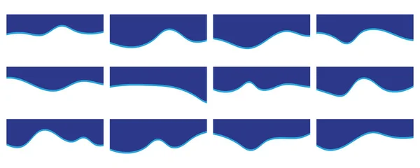 Web sitesi bölücü şekil seti. Web sitesi ayırıcı şekli. vektör illüstrasyonu