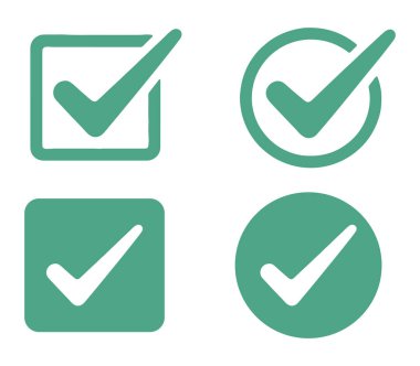 check, mark, tick, sembole, simge, sign, check box, circle, square, button, green, choice, selection, approved, onted, onayı, onama, onama, onay, başarı, right, right, done, agree, positive, oy, options, list, uty, clipboard, form, anket, check list, ui, ux