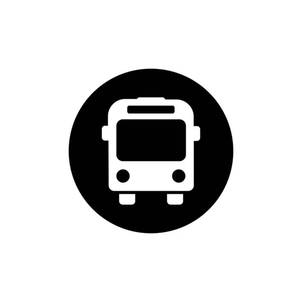 Beyaz arkaplanda izole edilmiş otobüs simgesi vektörü. taşıma simgesi vektörü