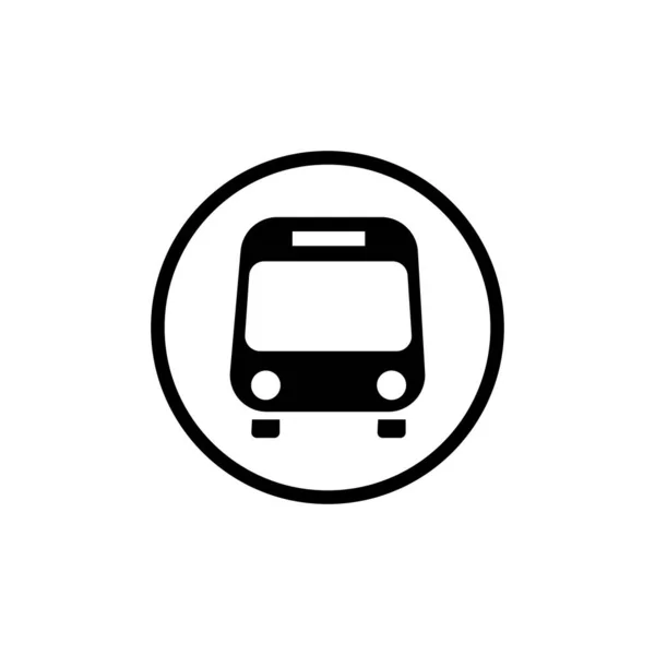 Beyaz arkaplanda izole edilmiş otobüs simgesi vektörü. taşıma simgesi vektörü