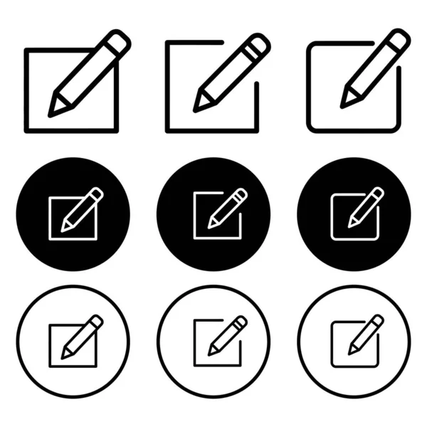 Satır simgesi vektörünü düzenle. kalem, yazma, not, işaret, oluşturma, satır simgesi oluşturma