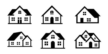 Ev simgesi çiziminin vektör sanatı