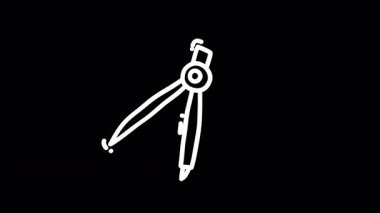 Tasarımda hassasiyeti ve ölçümü simgeleyen basit bir pusula çizimi.