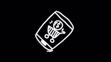 Akıllı telefonun içinde bir küreyle bir alışveriş arabasının resmi çevrimiçi alışveriş ve küresel ticareti simgeliyor..