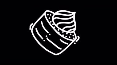 Çok güzel dizayn edilmiş kremalı bir tatlı. Koyu bir arka planda karışık detaylar sergiliyor.