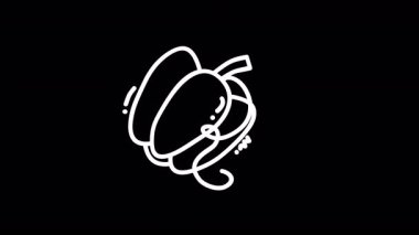 Kahve çekirdeklerinin el çizimi vektör çizimi. vektör illüstrasyonu.