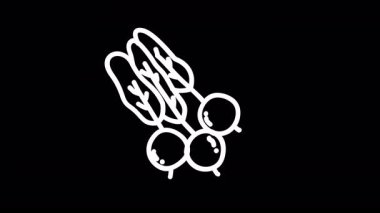 Bir el çizimi kalp simgesinin vektör çizimi