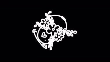 Çiçek deseninin vektör çizimi