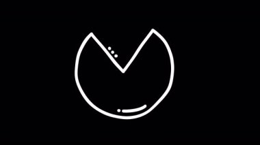 Siyah arka planda stilize bir çiçek şekli içeren minimal logo tasarımı