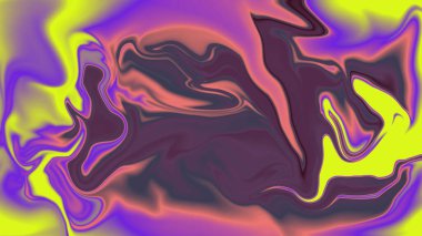 Pembe ve sarı renkli canlı soyut girdap karışımı psikedelik hareket efekti yaratır.
