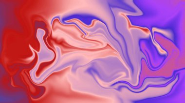 Kırmızı Mor ve Pembe Boyanın dinamik soyut girdapları Akışkan Hareket Sanatı Oluşturuyor