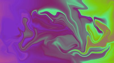 Mor yeşil ve pembe renklerde soyut girdap renkleri arka planda pürüzsüz bir şekilde harmanlanıyor