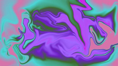 Canlı Sıvı Soyut Arkaplan Mor Teal Pink ve Zeytin Yeşil Mermer Doku Tasarımı