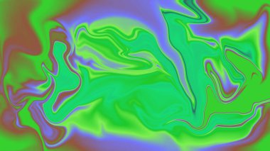 Yeşil ve mor sıvı mermer soyut arkaplan girdaplar ve modern sanat dokusu ile