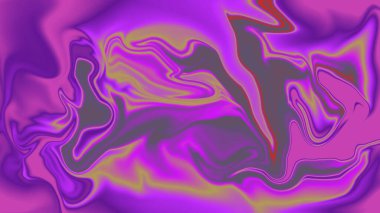 Soyut kıvrımlı mor ve pembe renkler büyüleyici bir psikedelik sanat arkaplanı yaratır.