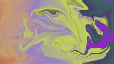 Soyut girdap halindeki psikedelik renkler rüya gibi sıvı sanat kompozisyonu ile harmanlanır.