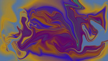 Soyut girdap halindeki psikedelik renkler ruhani bir görsel deneyim oluşturur.