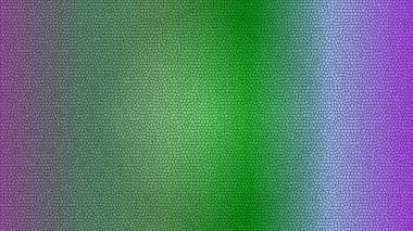 Modern tasarım için mor, yeşil ve mavi renkleri harmanlayan canlı, soyut bir mozaik doku..