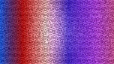 Mavi, kırmızı, mor gradyan ve mozaik desenli dinamik soyut arkaplan. Grafik tasarım ögesi.