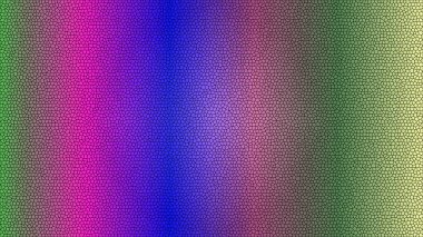 Canlı bir renk gradyanı ve benzersiz hücresel mozaik desen tasarımına sahip soyut arkaplan.