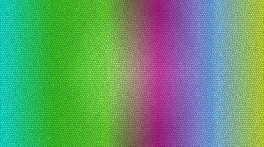 Soyut renkli mozaik desen, geometrik şekillerle canlı gradyan doku sanatı.