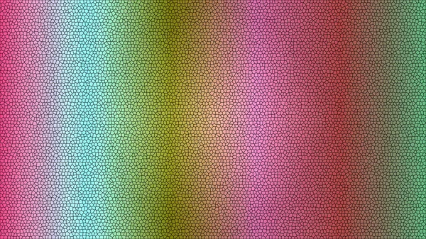 Mozaik hücresel desende renk değişimine sahip canlı ve soyut bir arkaplan.