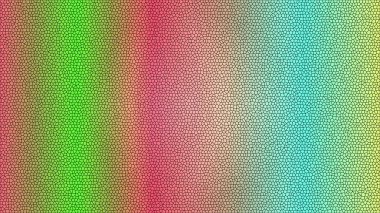 Renkli gradyan ve karmaşık hücresel mozaik dokusuna sahip enerjik soyut arkaplan.