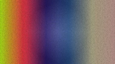 Hücresel mozaik dokusuna ve pürüzsüz renk eğimine sahip canlı ve soyut bir arkaplan.