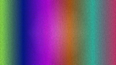 Değişik renklere ve dokulara sahip canlı bir mozaik desen gösteren dinamik eğimli arkaplan.