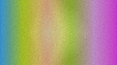 Detaylı mozaik desenli renkli bir gradyan içeren canlı soyut arkaplan.