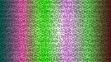 Pürüzsüz bir renk geçişi ile canlı bir mozaik deseni içeren soyut bir arkaplan.