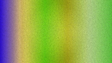 Çekici bir renk gradyanı ve karmaşık mozaik deseni içeren soyut dijital sanat.