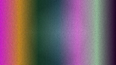 Canlı renk gradyanı olan dinamik mozaik desen, modern tasarım için uygun.