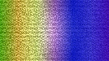 Canlı renk gradyanı ve mozaik etkisi olan soyut desenli arkaplan.