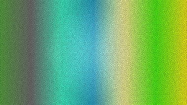 Yeşil, mavi, sarı renklere sahip soyut mozaik eğimli arkaplan.