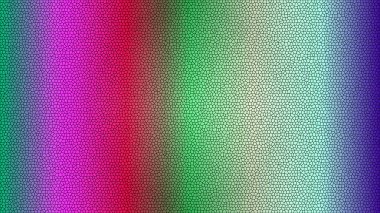 Çoklu renkler arasında geçiş yapan canlı mozaik dokuya sahip soyut arkaplan.