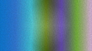 Dokulu mozaik eğiminin maviden yeşile, mor renge geçişi.