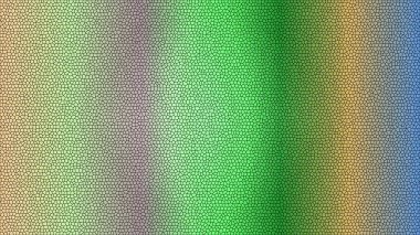 Değişken renk geçişleri ve desenli yüzeyi olan enerjik soyut mozaik arkaplan.