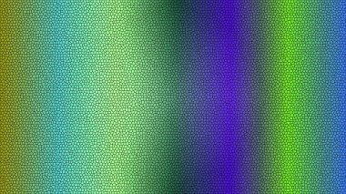 Çevreci, mavi ve mor renkler arasında geçiş yapan karmaşık mozaik desenli canlı bir arkaplan..