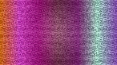 Soyut canlı renk gradyanı turuncudan mora, mozaik desenli maviye.