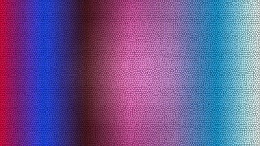 Kırmızı 'dan mor' a, mavi 'ye canlı mozaik eğimli soyut arkaplan.