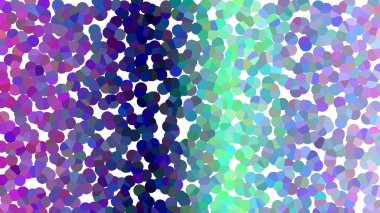 Renkli noktalardan oluşan pürüzsüz bir mozaik içeren hareketli soyut desen.