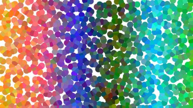 Renk spektrumu ve nokta mozaik tarzıyla görsel olarak çekici tasarım.