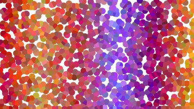 Beyaz üzerine renkli canlı bir gradyan içeren modern soyut mozaik nokta deseni.