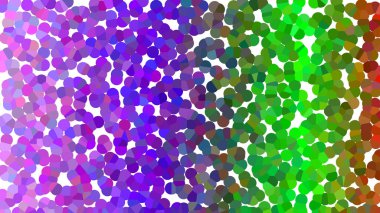 Pikselleştirilmiş nokta mozaik desen arka planına sahip soyut canlı renk gradyanı